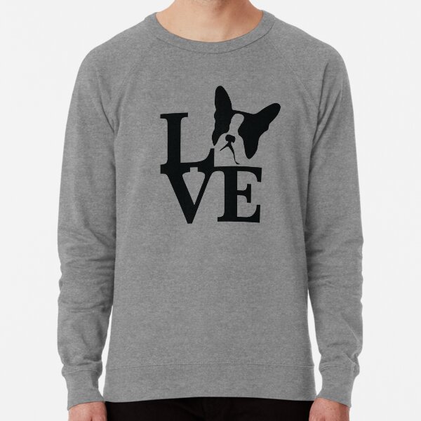 Boston Terrier Love Lightweight Sweatshirt