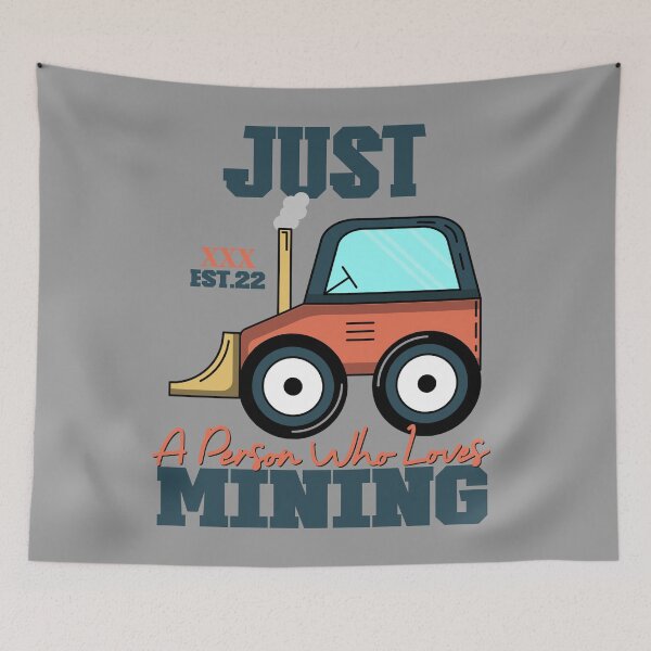 Item preview, JUST A PERSON WHO LOVES MINING designed and sold by GAADesignz.