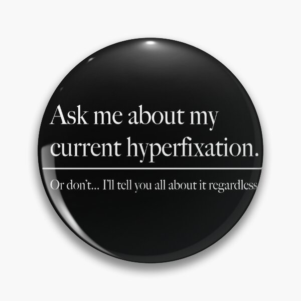 Item preview, Copy of Ask me about my current hyperfixation on white on black designed and sold by saint-shores.