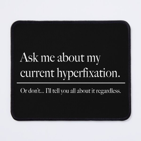 Item preview, Copy of Ask me about my current hyperfixation on white on black designed and sold by saint-shores.