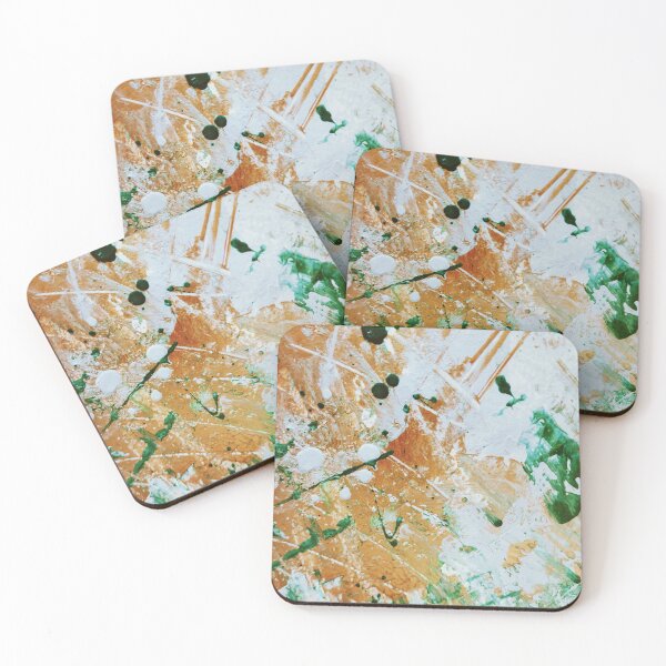 Item preview, Orange Green White Paint Splatter  designed and sold by Grey Robinson.