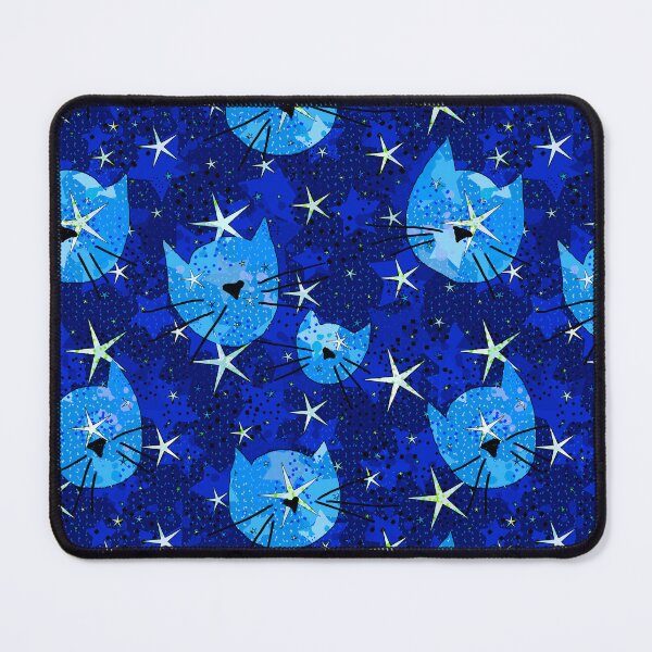 Item preview, Galaxy Cats - Blue Cosmic Kittes in Space designed and sold by Michelebuttons.