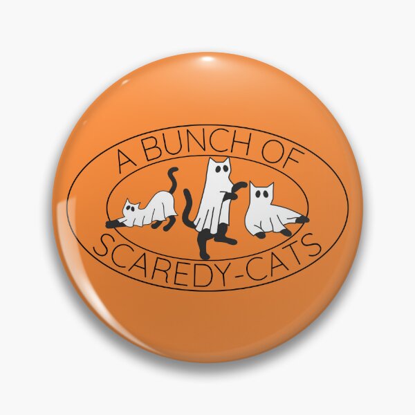 Item preview, A bunch of scaredy cats! Spooky Kitty Cats in ghost costumes designed and sold by to-esu.