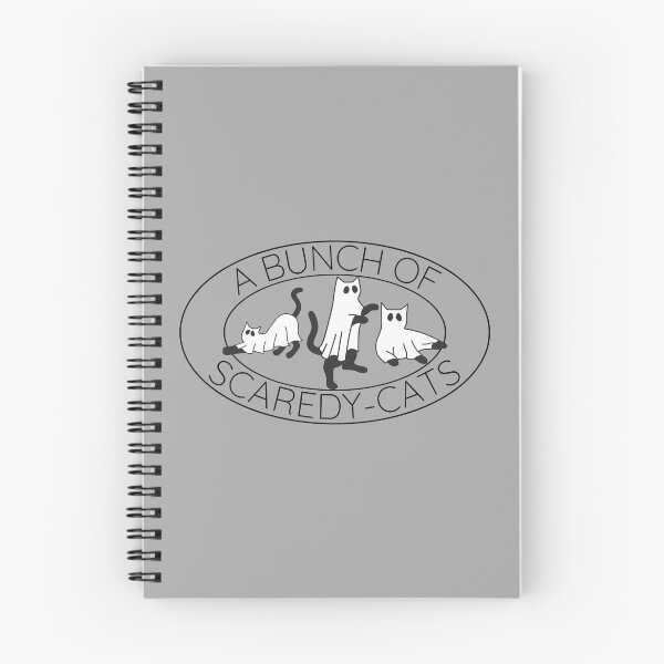 Item preview, A bunch of scaredy cats! Spooky Kitty Cats in ghost costumes designed and sold by to-esu.