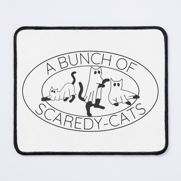 Item preview, A bunch of scaredy cats! Spooky Kitty Cats in ghost costumes designed and sold by to-esu.
