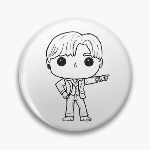 Item preview, BTS Suga / Yoongi Dynamite (outline) designed and sold by mymikrokosmos.