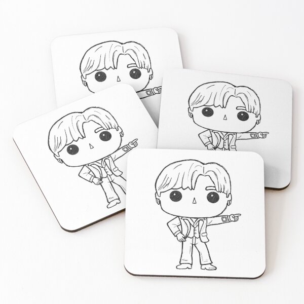 Item preview, BTS Suga / Yoongi Dynamite (outline) designed and sold by mymikrokosmos.