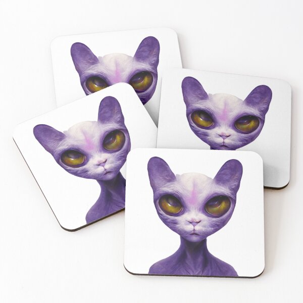 Item preview, A cat alien purple  designed and sold by JequiPrint.