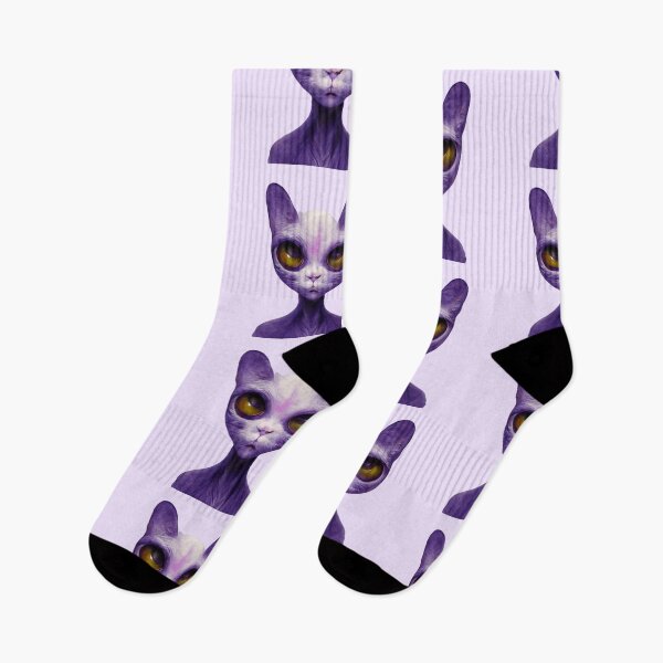 Item preview, A cat alien purple  designed and sold by JequiPrint.
