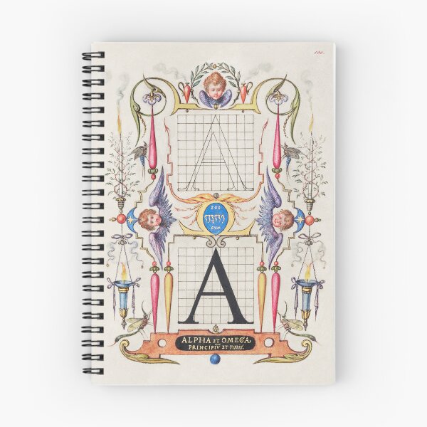 Artikelvorschau, Vintage Wandkunst -- Kalligrafie Sampler Buchstabe A entworfen und verkauft von athenacreative.