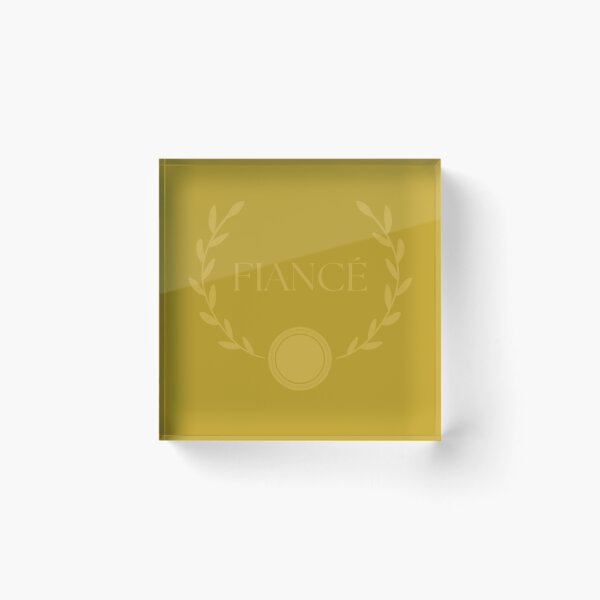 Item preview, Fiancé Gold Laurel Wreath with Sun Plate on Gold Foil background Wedding by Voluting designed and sold by WeddingVoluting.