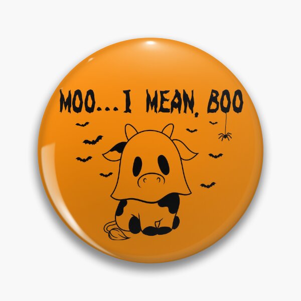 Item preview, Moo I Mean Boo Spooktober Halloween 2022 design designed and sold by to-esu.