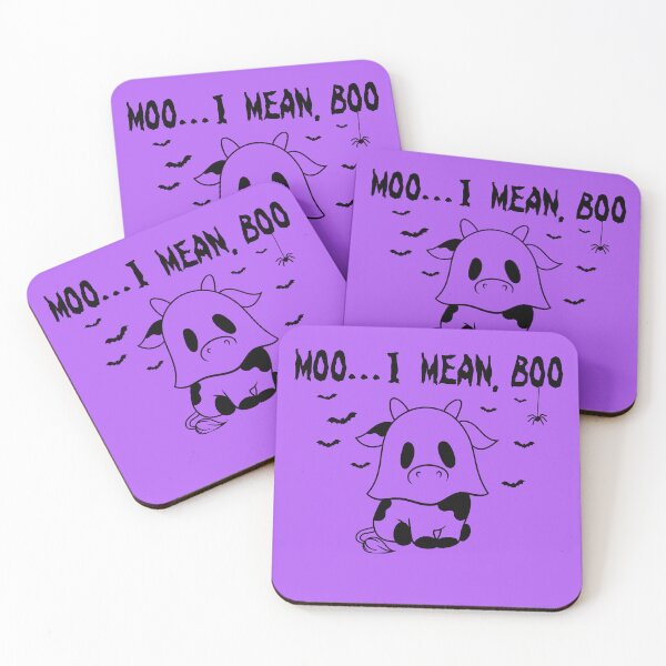 Item preview, Moo I Mean Boo Spooktober Halloween 2022 design designed and sold by to-esu.