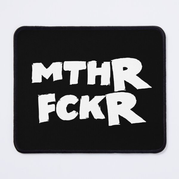 Item preview, Motherfckr Text Monochrome Black designed and sold by Meepuruproject.