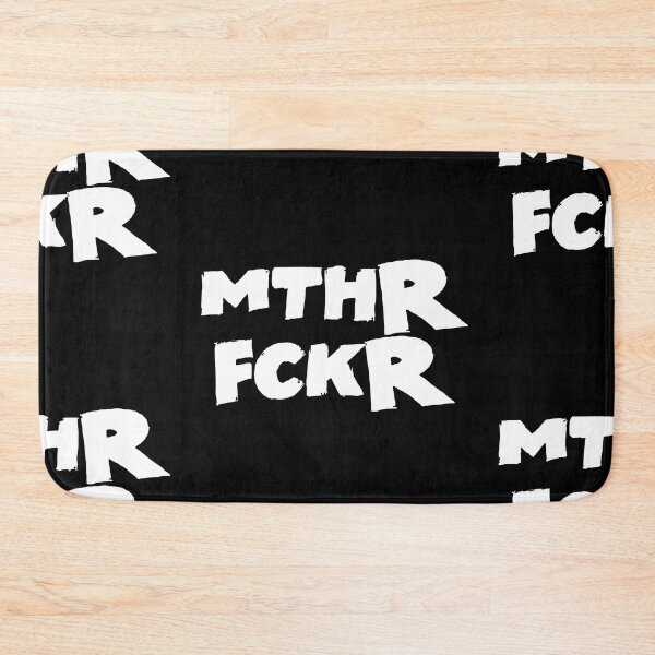 Item preview, Motherfckr Text Monochrome Black designed and sold by Meepuruproject.