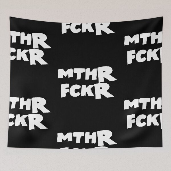 Item preview, Motherfckr Text Monochrome Black designed and sold by Meepuruproject.