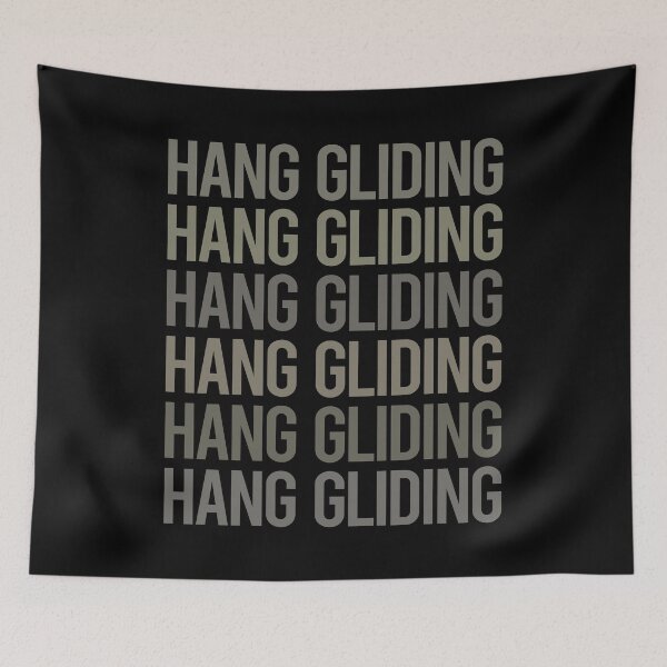 Item preview, Gray Text Art Hang Gliding Glider designed and sold by TarynBrown3126.