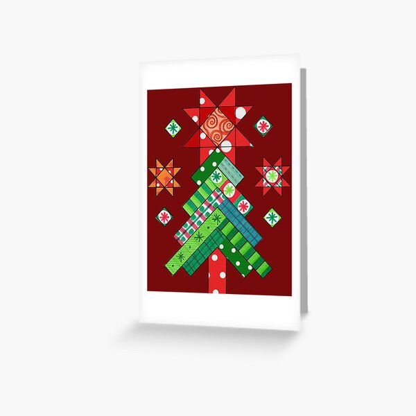 Item preview, Christmas Tree Quilt Patchwork Ugly Christmas Sweater designed and sold by ricky-blue-eyes.