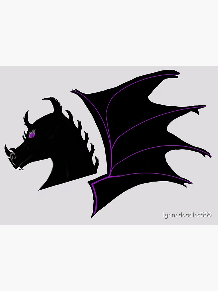 "Black Dragons" Sticker for Sale by lynnedoodles555 Redbubble