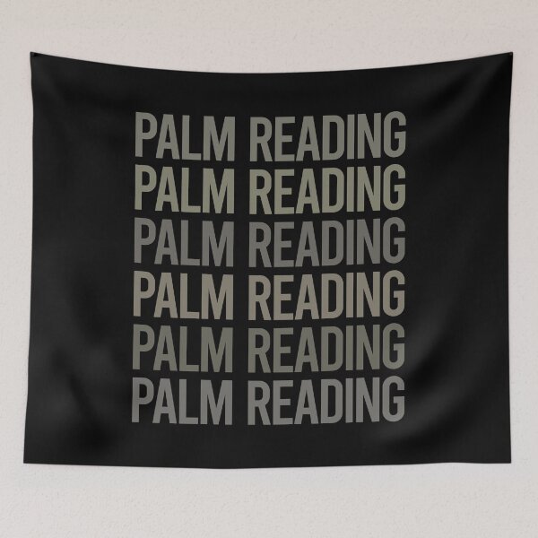 Item preview, Gray Text Art Palm Reading Reader Palmistry Palmist Fortune Telling Teller designed and sold by TarynBrown3126.