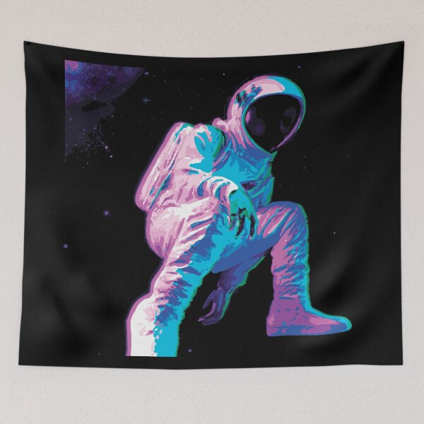 Item preview, Neon Astronaut Rapper designed and sold by GiakaiArt.