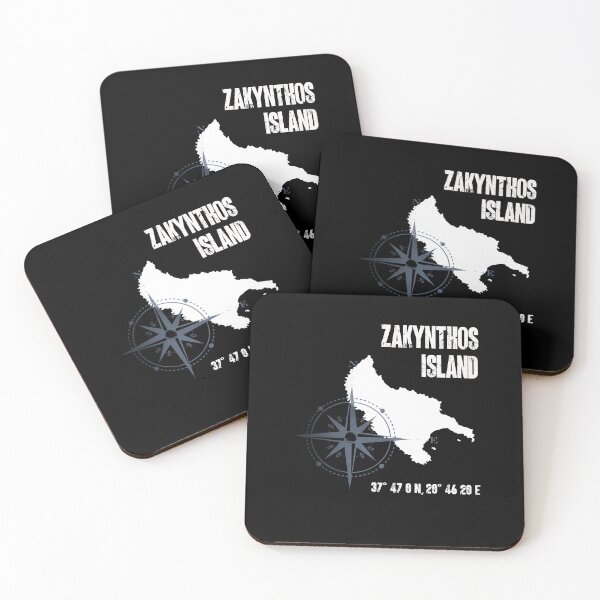 Item preview, Zakynthos Island Mediterranean Sea Coordinates Map designed and sold by sbachstroem.