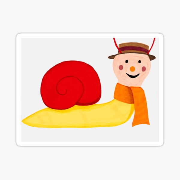 "Brian the Snail" Sticker for Sale by SallyHammond Redbubble