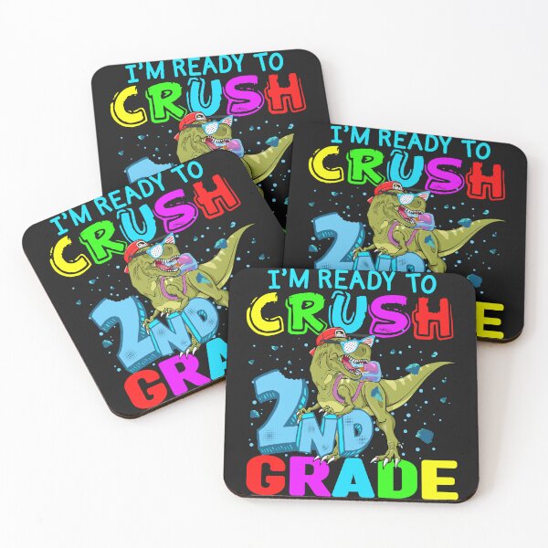 Item preview, I'm Ready To Crush 2nd Grade Day of School Dinosaur Boys designed and sold by Lazza-Tracks.