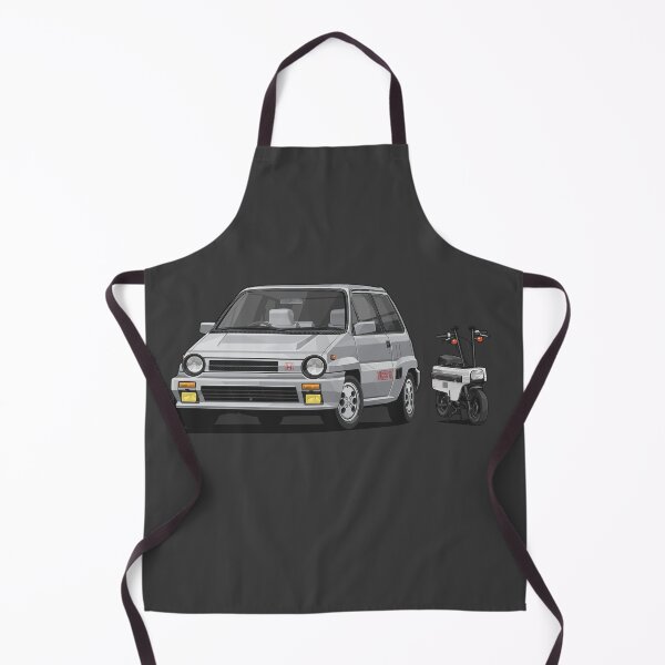 Item preview, Iconic City Turbo II '85 Motocompo silver grey classic designed and sold by SketchNinja.