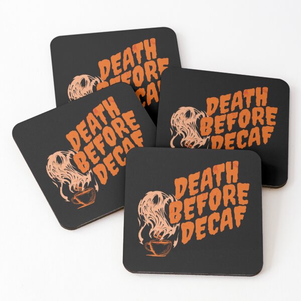 Item preview, Death Before Decaf designed and sold by HellbenderCo.