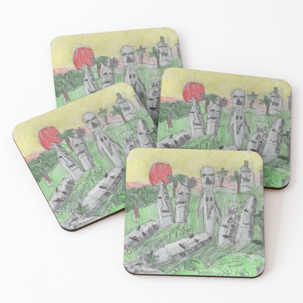 Item preview, Stone Statues of Easter Island designed and sold by mila-ola.