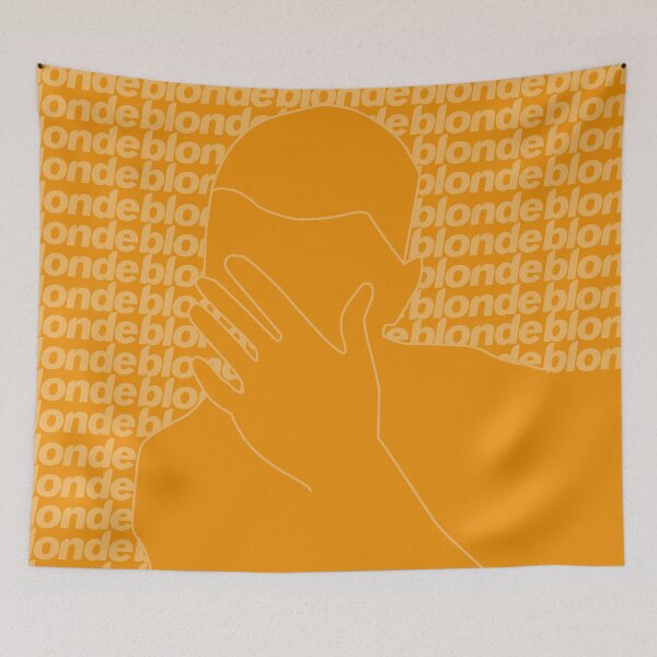 Item preview, blonde / frank ocean line art orange designed and sold by LLCRG.