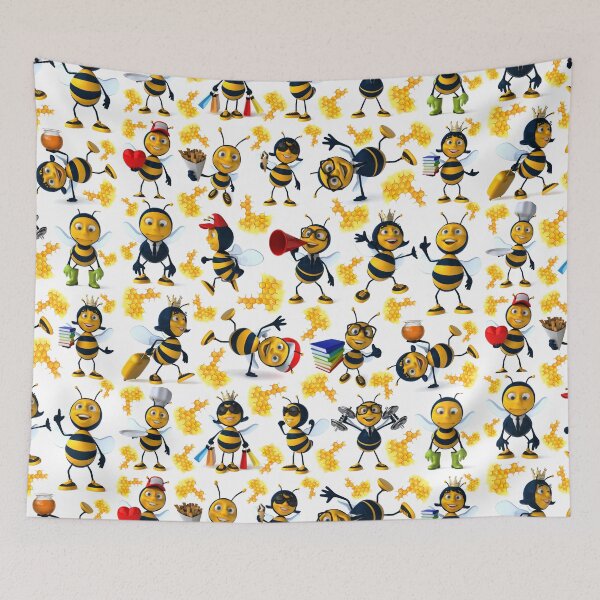 Item preview, Cartoon Funny Bees designed and sold by CreativeMagi.