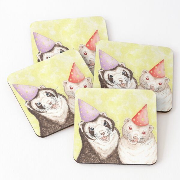 Item preview, Celebrate with Ferrets designed and sold by WolfySilver.
