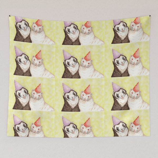 Item preview, Celebrate with Ferrets designed and sold by WolfySilver.