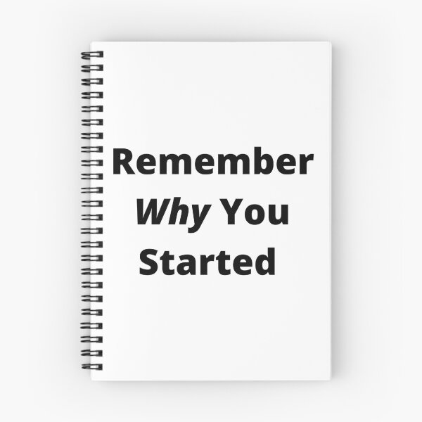 Item preview, Remember Why You Started Quote designed and sold by timg58.