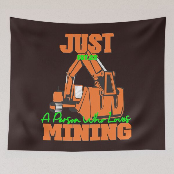 Item preview, JUST A PERSON WHO LOVES MINING designed and sold by GAADesignz.