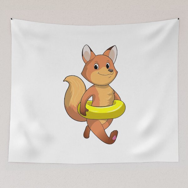 Item preview, Fox with Lifebuoy designed and sold by Snabdesign84.