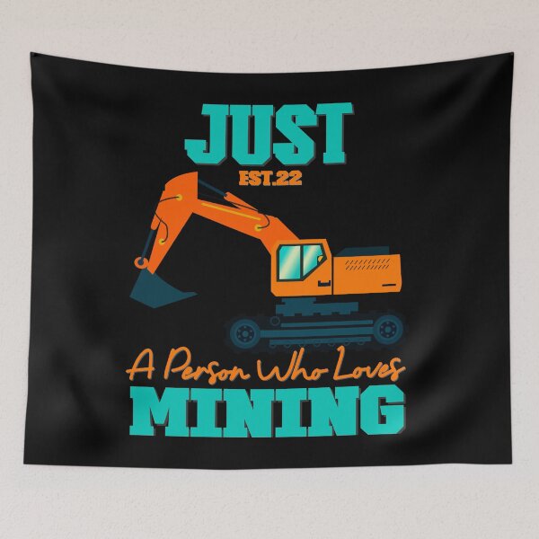 Item preview, JUST A PERSON WHO LOVES MINING designed and sold by GAADesignz.