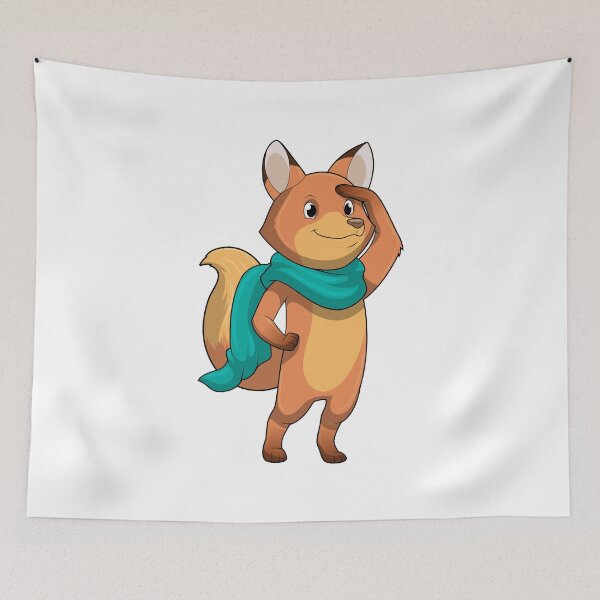 Aperçu de l'œuvre Fox with Scarf créée et vendue par Snabdesign84.