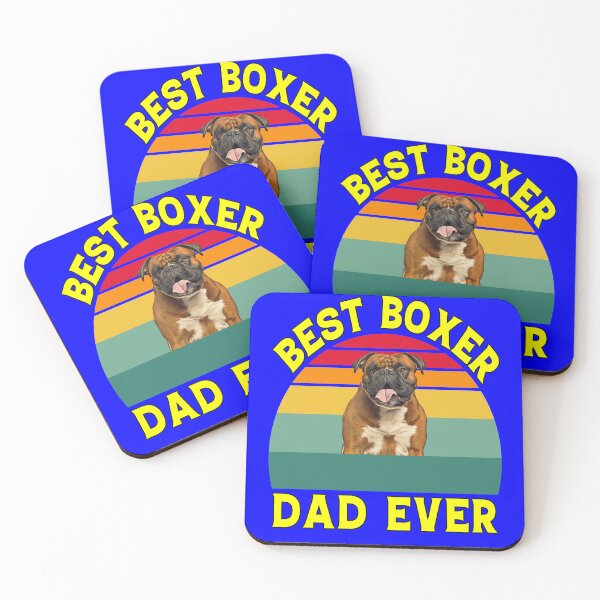 Item preview, Boxer Dog With Saying Best Boxer Dad Ever designed and sold by fantasticdesign.