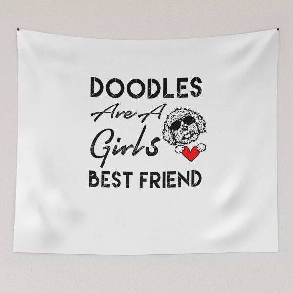 Item preview, doodles are a girl's best friend designed and sold by Zakaria-4.
