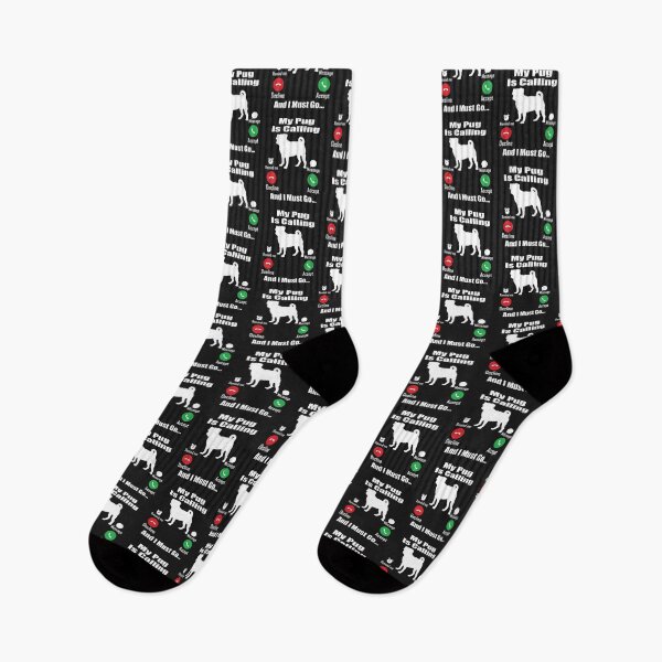 Item preview, My Pug Is calling And I Must go designed and sold by Pugstuff.