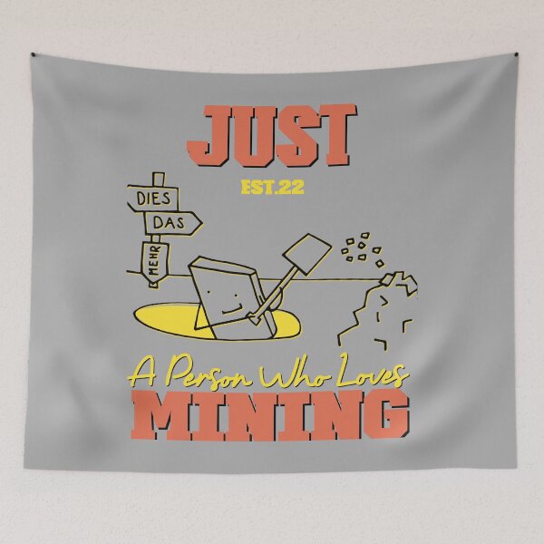 Item preview, Copy of JUST A PERSON WHO LOVES MINING designed and sold by GAADesignz.
