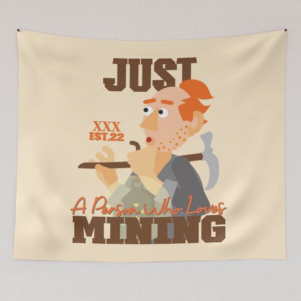 Item preview, JUST A PERSON WHO LOVES MINING designed and sold by GAADesignz.