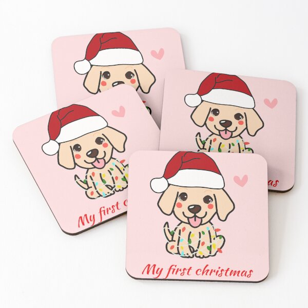 Item preview, Gold labrador pup-My first christmas  designed and sold by Mermaidssparkle.