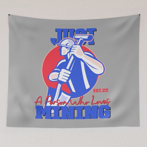 Item preview, Copy of Copy of JUST A PERSON WHO LOVES MINING designed and sold by GAADesignz.