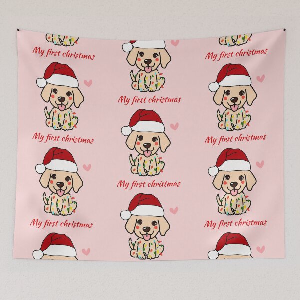 Item preview, Gold labrador pup-My first christmas  designed and sold by Mermaidssparkle.