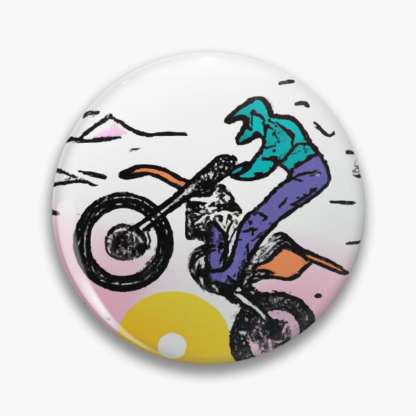 Item preview, Motorcycle jumping at sunset designed and sold by GiakaiArt.