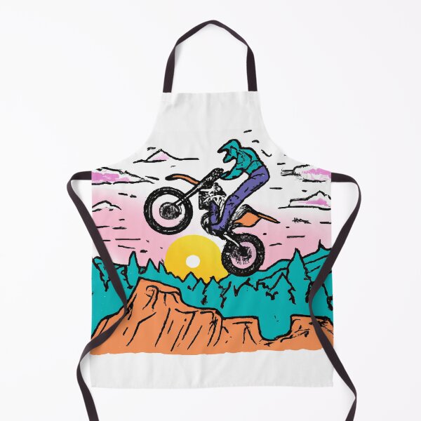 Item preview, Motorcycle jumping at sunset designed and sold by GiakaiArt.
